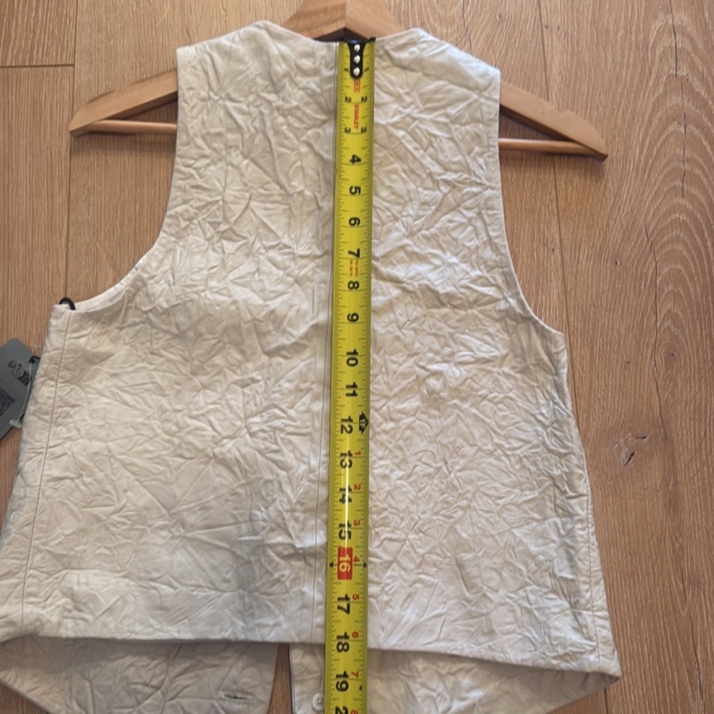 Zadig and Volitare Emilie Cuir Froisse / Crinkled Leather Vest - Picture 8 of 8
